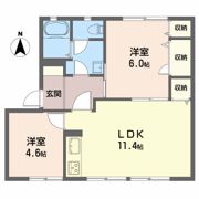 フレグランスひろせ A棟の間取り画像