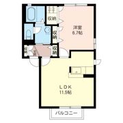 サザンシュロス Cの間取り画像