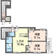 アシリア染の間取り画像