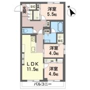 グランデアルベロ南八幡の間取り画像