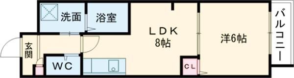 ジーイーセットノースの間取り画像