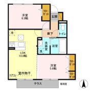 サニーヒル イシイ Aの間取り画像