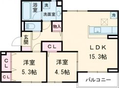 D-chambre新矢田の間取り画像