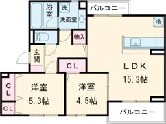 D-chambre新矢田の間取り画像
