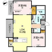 D-residence荘園Bの間取り画像