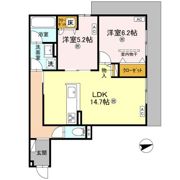 D-residence荘園Bの間取り画像