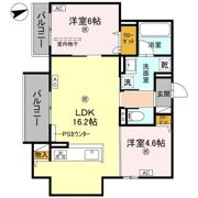 D-residence荘園Bの間取り画像