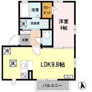 ルーナ西大寺の間取り画像