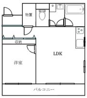 ハイツ磯子の間取り画像