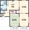 シャンティ橋本B棟の間取り画像