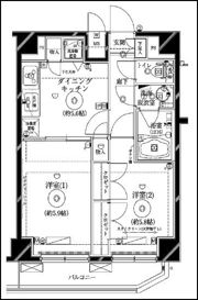 クレイシア蒲田の間取り画像