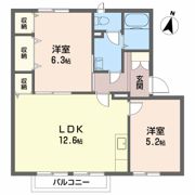 クレセントガーデン B棟の間取り画像