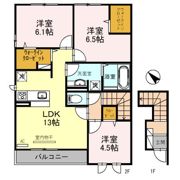 Masion Calme Ⅱの間取り画像