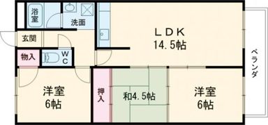 沼ノ端ハイツB棟の間取り画像