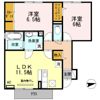 ハイツ東野の間取り画像