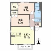 カンファトリー Cの間取り画像