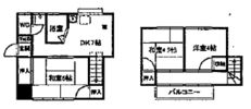 鏡島借家2号棟の間取り画像