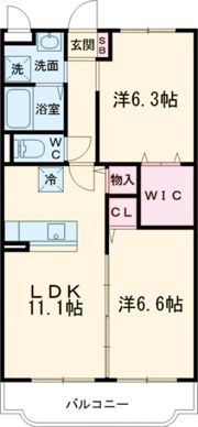 ディーバス神辺の間取り画像