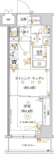 ガリシア亀戸水神の間取り画像