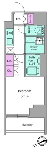ドゥーエ三ノ輪Ⅰの間取り画像