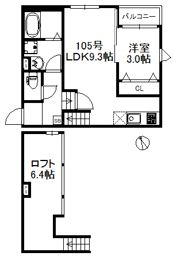 ポラリス久留米Westの間取り画像