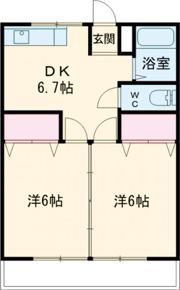 シャトー青梅の間取り画像