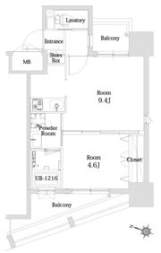 エンクレスト天神シティの間取り画像