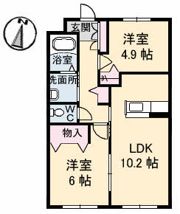 グランマスト新品治の間取り画像