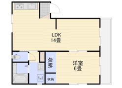 フレグランス笹口B棟の間取り画像