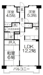 第2ベルメゾンクリハラの間取り画像