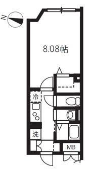 エルファーロ中野新井薬師の間取り画像