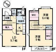 パルモ長束 B棟の間取り画像