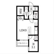 fika道徳の間取り画像