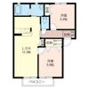 パインハイツ嵐山Bの間取り画像