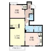 レフア Bの間取り画像