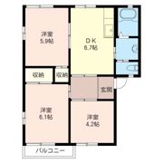 ベルドール Aの間取り画像