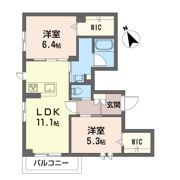 シャーメゾン 時間の翼の間取り画像