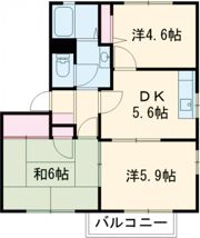 グリーンハイツ池ノ山Dの間取り画像