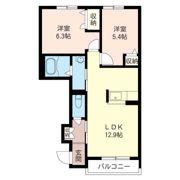 Calme Iの間取り画像