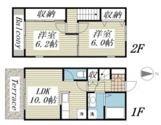 raffine fleurⅡA棟の間取り画像