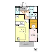 プレジール Bの間取り画像