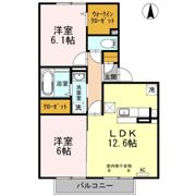 パウロニア Cの間取り画像