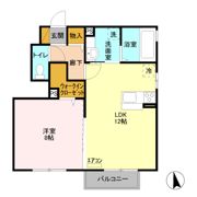 コーポ田村№1の間取り画像