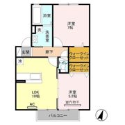 サンライズヒル Aの間取り画像