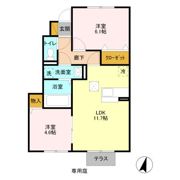 カサヴェール Ⅱの間取り画像