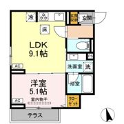セレスティア栗原Ⅱの間取り画像