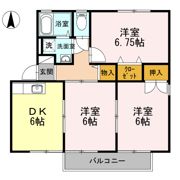 ロイヤルガーデン雅 Bの間取り画像