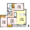 セレスティア本荘中ノ町 Bの間取り画像
