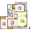 セレスティア本荘中ノ町 Bの間取り画像