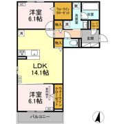 プルミエラムールの間取り画像